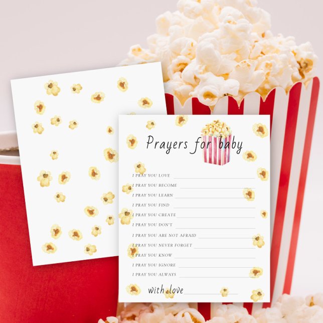 Rezações de chá de fraldas de pipoca para bebê (Criador carregado)