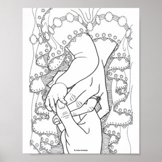 Rezando Família - impressão de arte
