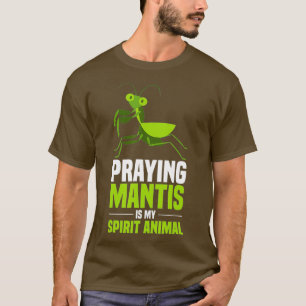 Rezando Mantis Camisa Meu Espírito Insetos Animai