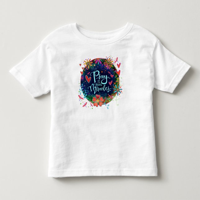 “Reze. Isso Causa Milagres” Camiseta Inspirivity (Frente)