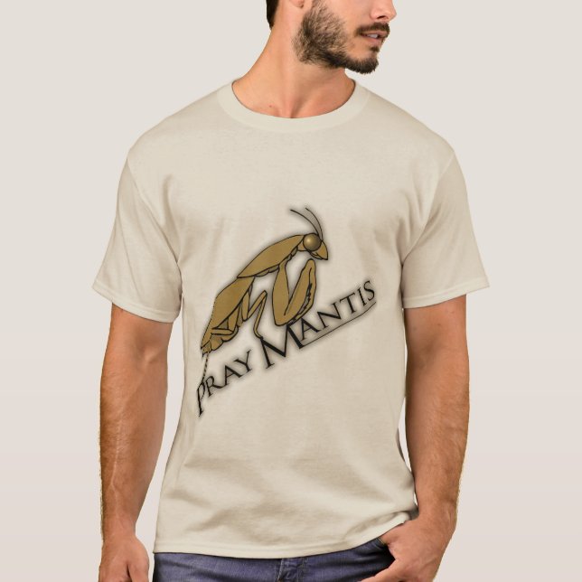 Reze Mantis marrom mascarando camiseta de insetos (Frente)