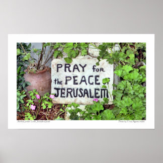 "Reze pela Paz de Jerusalém" poster