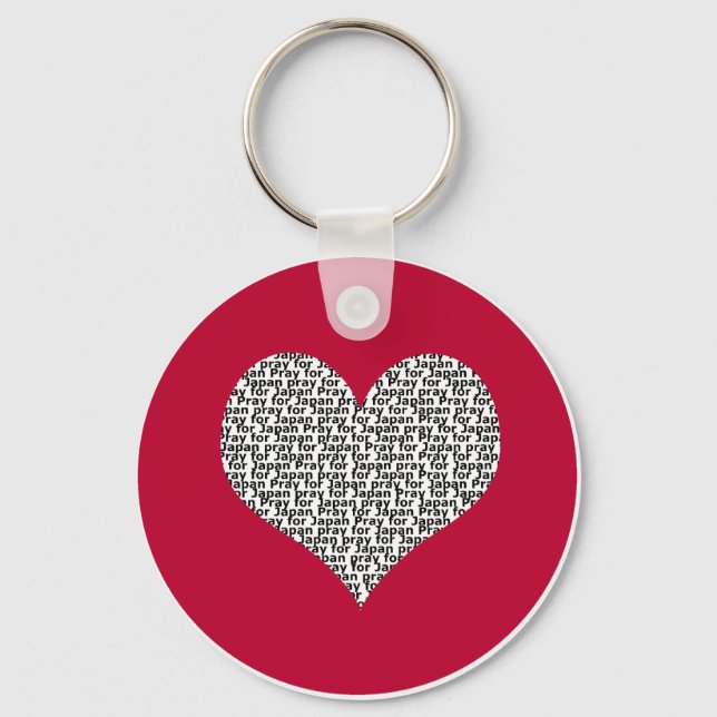 Reze pelo Japão em chaveiro redondo (Frente)