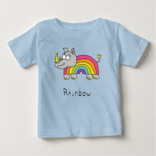 Rhinbow Rhino Rainbow Kid's Baby T-Shirt