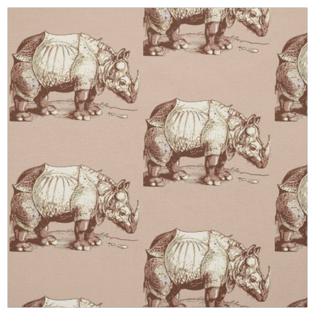 Rhino por Albrecht Durer Tecido (Modelo)