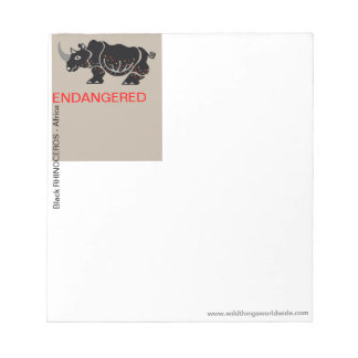 RHINOCEROS - Bloco de notas - pequeno