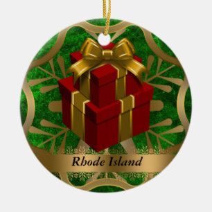 Rhode - enfeites de natal do estado de ilha