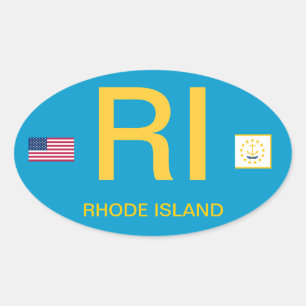 Rhode - ilha * autocolante no vidro traseiro do