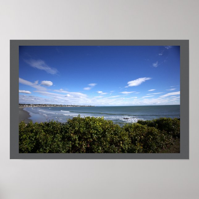 Rhode Island Beach Waterscape Poster (Frente)