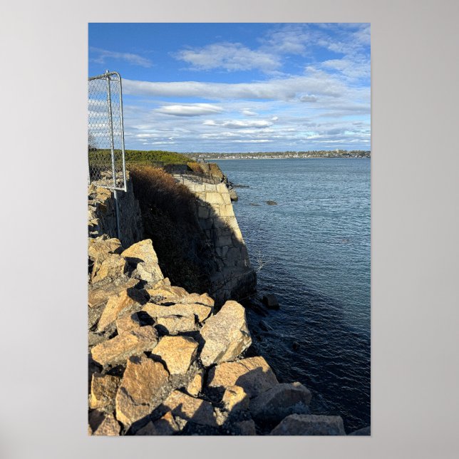 Rhode Island Cliff Walk Poster (Frente)