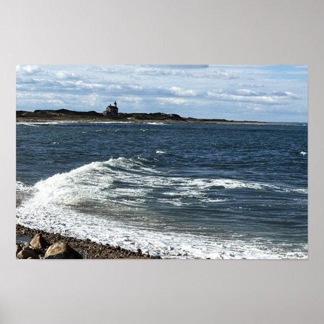 Rhode Island Ocean Waterscape Poster (Frente)