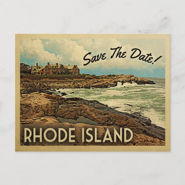 Rhode Island Salva Os Cartões Postais De Vintagem  (Frente)
