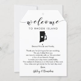 Rhode Island Wedding Tag - Letra Itinerária