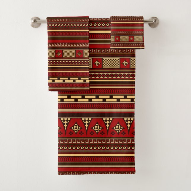 Rhodiano, antiga toalha geométrica grega de padrão (Insitu)