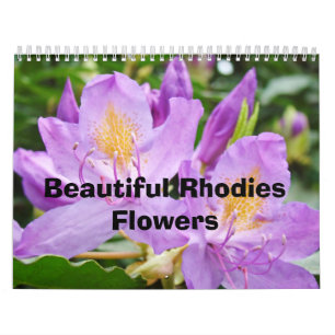 Rhodies bonito floresce a natureza do calendário