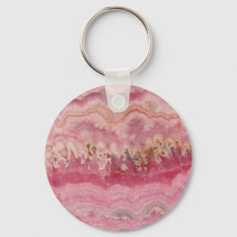 Rhodocrosite Gemstone Chaveiro