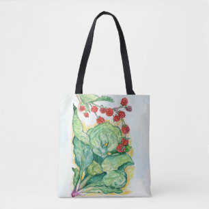 Rhubarb e framboesas Tote Bag