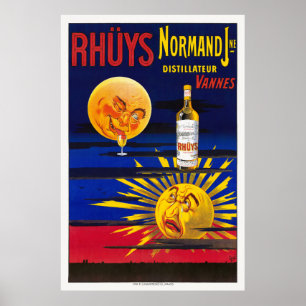 Rhüys Normand France Poster vintage 1910