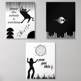 🎵 Rhythm & Motion - Triptych Wall Art 🎶