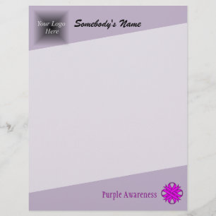 Ribbon Clover Roxo por Kenneth Yoncich