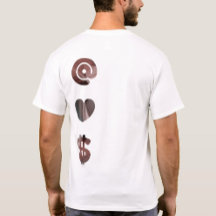 RICH Back Impressão T-Shirt Trend Abstrato Powdery
