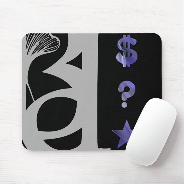 RICH Mousepad Tendência Abstrata Lavanda Violeta (Com mouse)