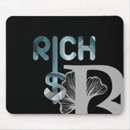 RICH Mousepad Trend Abstrato Art Blue Ocean