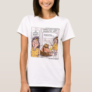 Rick London Café Pré-Histórico Camiseta Divertida 