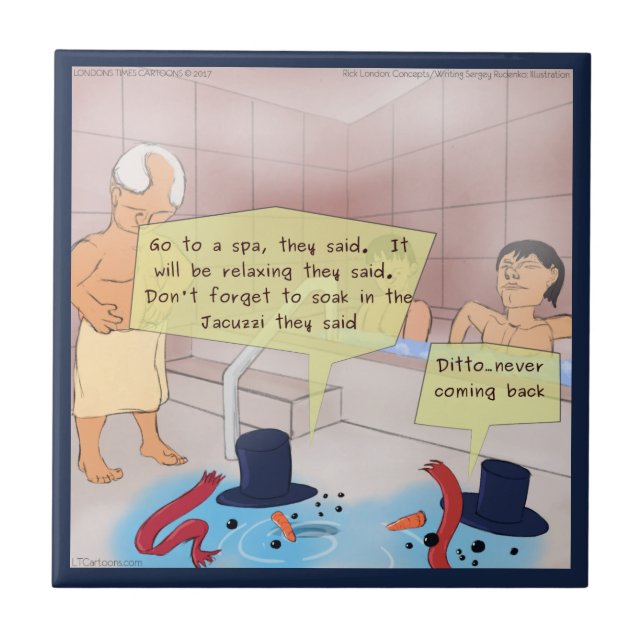 Rick Londres Quic Snowman Azulejo cerâmico (Frente)