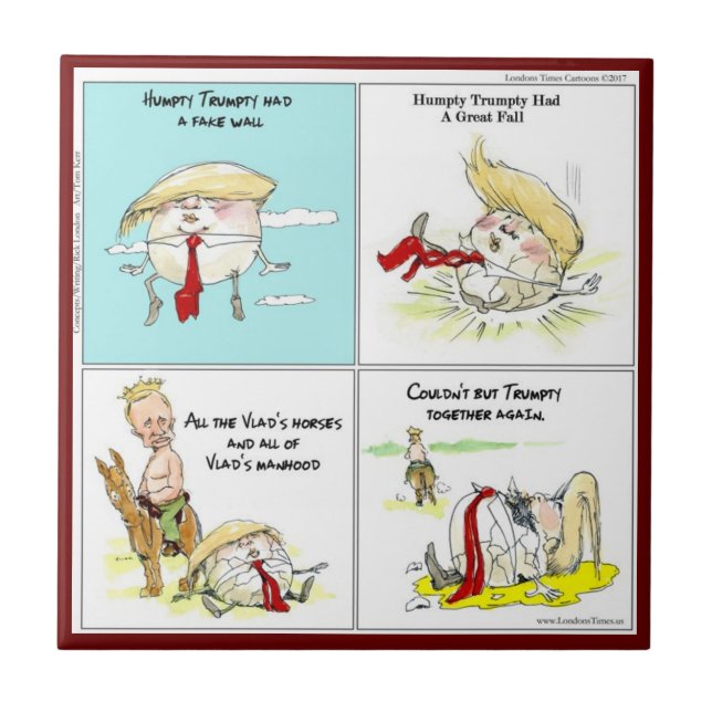 Rick Londres "Trumpty Dumpty" Azulejo cerâmico eng (Frente)