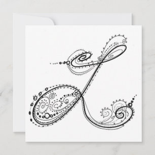 Rico Alphabet™ pela artista Kathi Quinn - Letra L