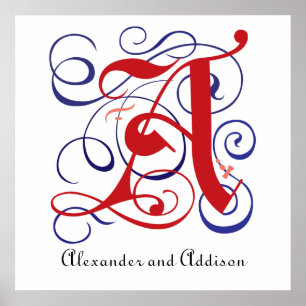 Rico Bonés Góticos - Letra A, Poster PNG 300dpi