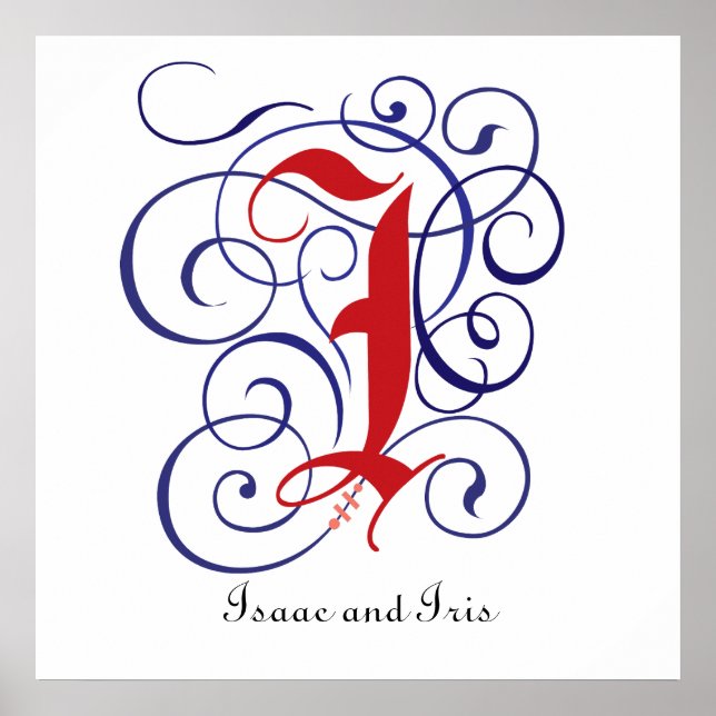 Rico Bonés Góticos - Letra I, Poster PNG 300dpi (Frente)