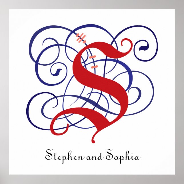 Rico Bonés Góticos - Letra S, Poster PNG 300dpi (Frente)