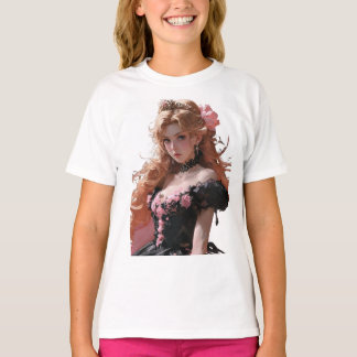 rico de desenho animado para meninas da T-shirt do