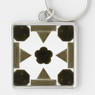 Rico de Diamante Preto forma Chaveiro