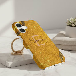 Rico de Na moda moderno brilhante Dourado castanho