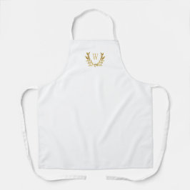 Rico Elegante Dourado Monograma Branco Bonito