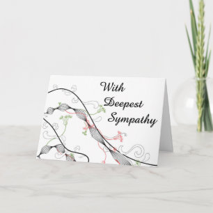 Rico Floral Grande Cartão de condolências de Fon