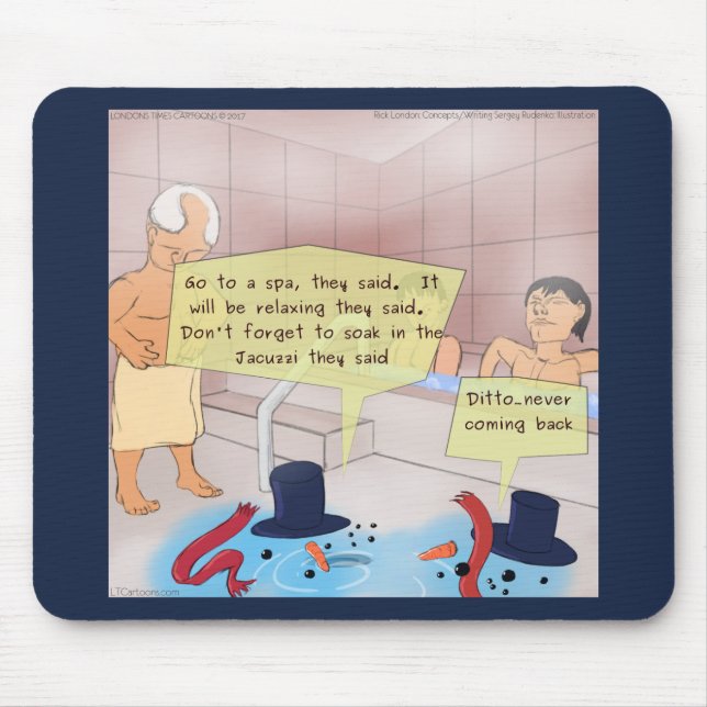 Rico Londres Comic Boneco de Neve Mousepad (Frente)