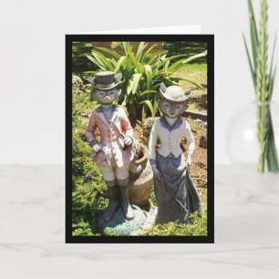 Rico raposas cartão vazio