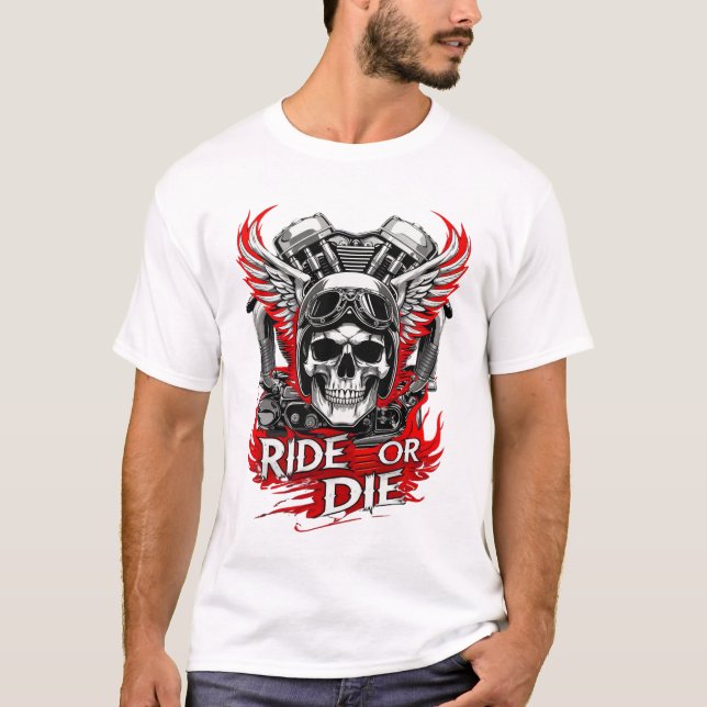 Ride or Die - Bikers T-shirt (Frente)