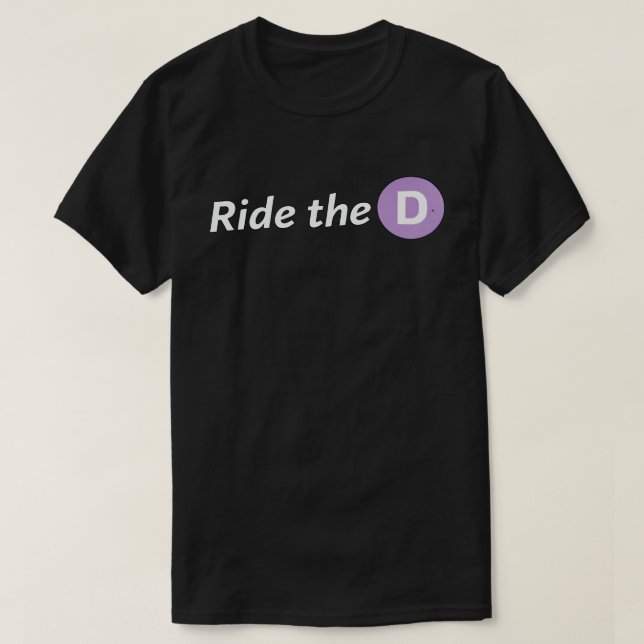 Ride the D Men's Basic T-Shirt (Frente do Design)