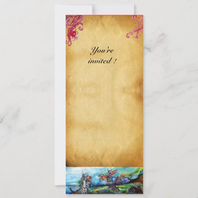 RIDERS IN STORKnights Horseback PARGEM CONVITE (Frente)