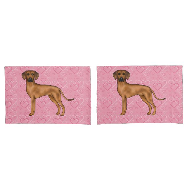 Ridgeback Dog Love Heart Pink (Frente - conjunto)