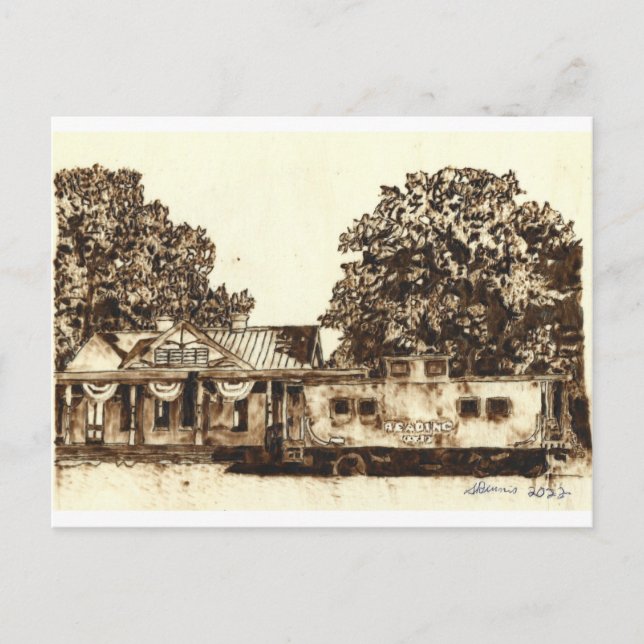 Ridgely Ferrovia de Maryland - Cartão Postal (Frente)