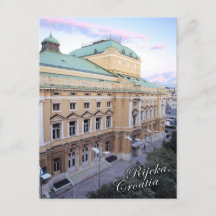 Rijeka, cartão postal de visualização da cidade na