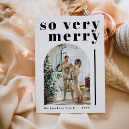 RILEY Modern Tão Feliz Cartão de Natal