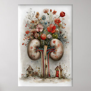 Rim Humano Com Impressão de Flores, Pintura de Ana