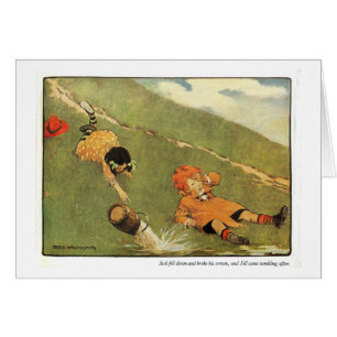 Rima de berçário de Jack & de Jill - cartão